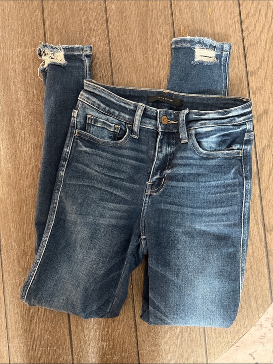 Flying Monkey Denim - Flying Monkey Distressed skinny Jeans in Blue Wash